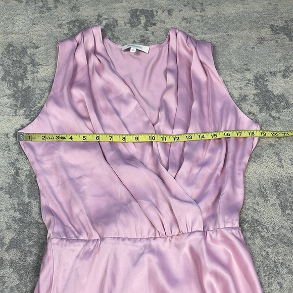 New Favorite Daughter Sleeveless Nita Dress Pastel Lavender Satin Maxi Sz M - Picture 7 of 11